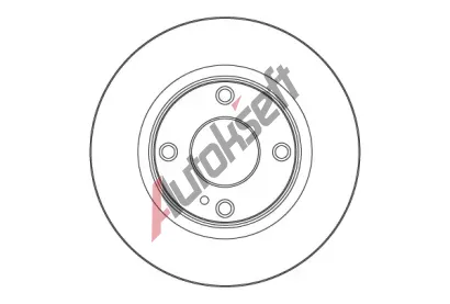 TRW Brzdový kotouč - 258 mm TRW DF6568, DF6568 TRW Brzdový kotouč - 258 mm TRW DF6568, DF6568