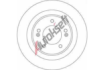 TRW Brzdový kotouč - 284 mm TRW DF6599, DF6599 TRW Brzdový kotouč - 284 mm TRW DF6599, DF6599