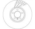 TRW Brzdový kotouč - 348 mm TRW DF6611S, DF6611S
