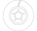 TRW Brzdový kotouč - 300 mm TRW DF6653, DF6653
