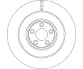 TRW Brzdov kotou - 376 mm TRW DF6654S, DF6654S
