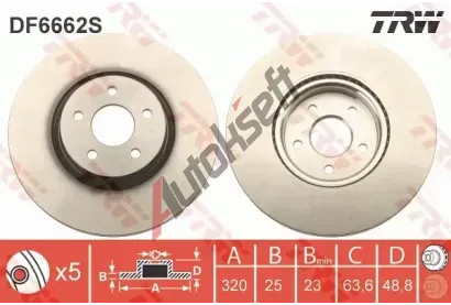 TRW Brzdov kotou - 320 mm TRW DF6662S, DF6662S
