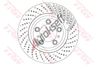 TRW Brzdový kotouč - 340 mm TRW DF6721S, DF6721S  TRW Brzdový kotouč - 340 mm TRW DF6721S, DF6721S