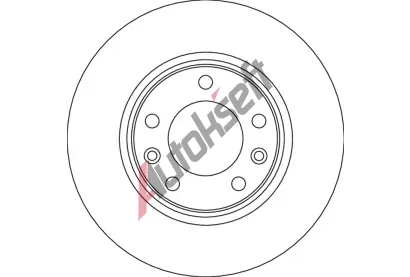 TRW Brzdový kotouč - 268 mm TRW DF6780, DF6780 TRW Brzdový kotouč - 268 mm TRW DF6780, DF6780