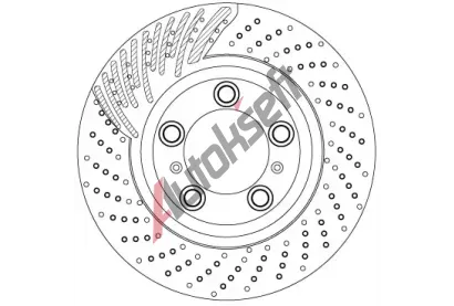 TRW Brzdový kotouč - 340 mm TRW DF6821S, DF6821S  TRW Brzdový kotouč - 340 mm TRW DF6821S, DF6821S