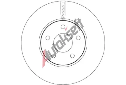 TRW Brzdový kotouč - 282 mm TRW DF6975, DF6975  TRW Brzdový kotouč - 282 mm TRW DF6975, DF6975