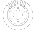 TRW Brzdový kotouč - 300 mm TRW DF7061S, DF7061S