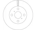 TRW Brzdov kotou - 238 mm TRW DF7114, DF7114