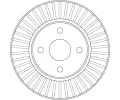 TRW Brzdov kotou - 255 mm TRW DF7127, DF7127
