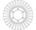 TRW Brzdov kotou - 261 mm TRW DF7152, DF7152