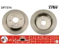 Brzdový kotouč TRW ‐ TRW DF7374 Brzdový kotouč TRW ‐ TRW DF7374