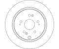 TRW Brzdov kotou - 305 mm TRW DF7374, DF7374