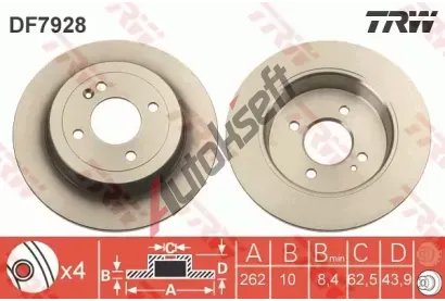 TRW Brzdov kotou - 262 mm TRW DF7928, DF7928