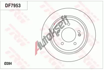 TRW Brzdov kotou - 284 mm TRW DF7953, DF7953