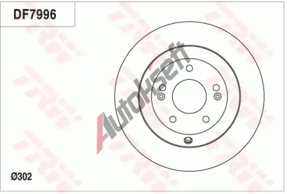 TRW Brzdov kotou - 302 mm TRW DF7996, DF7996