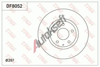 TRW Brzdov kotou - 297 mm TRW DF8052, DF8052