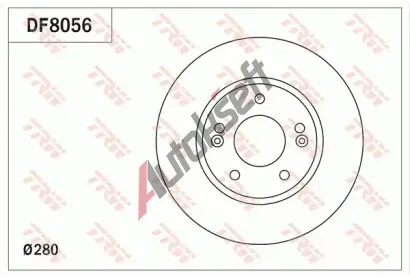 TRW Brzdov kotou - 280 mm TRW DF8056, DF8056