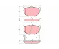 Sada brzdovch destiek TRW ‐ TRW GDB1010