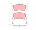 Sada brzdovch destiek TRW ‐ TRW GDB1013