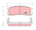 TRW Sada brzdovch destiek COTEC ‐ TRW GDB1023
