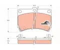TRW Sada brzdovch destiek COTEC ‐ TRW GDB1024