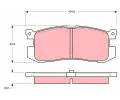 TRW Sada brzdovch destiek - kotouov brzda ‐ TRW GDB1025