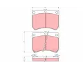 TRW Sada brzdovch destiek - kotouov brzda ‐ TRW GDB1029