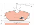 TRW Sada brzdovch destiek COTEC ‐ TRW GDB1030