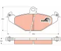 TRW Sada brzdovch destiek COTEC ‐ TRW GDB1041