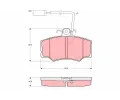 Sada brzdov�ch desti�ek&nbsp;TRW&nbsp;&dash;&nbsp;TRW GDB1045