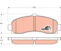 TRW Sada brzdovch destiek COTEC ‐ TRW GDB1059