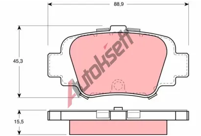 TRW Sada brzdovch destiek - kotouov brzda TRW GDB1060, GDB1060
