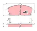 TRW Sada brzdovch destiek COTEC ‐ TRW GDB1061