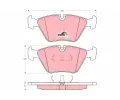 TRW Sada brzdovch destiek COTEC ‐ TRW GDB1064