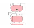 TRW Sada brzdovch destiek COTEC ‐ TRW GDB1093