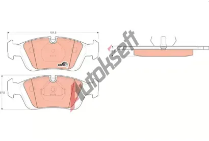 TRW Sada brzdovch destiek COTEC TRW GDB1100, GDB1100