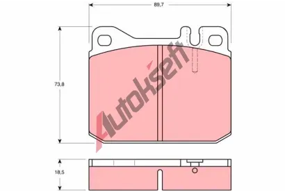 TRW Sada brzdovch destiek - kotouov brzda TRW GDB1103, GDB1103