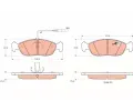 TRW Sada brzdovch destiek COTEC ‐ TRW GDB1104