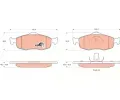 TRW Sada brzdovch destiek COTEC ‐ TRW GDB1107