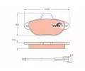 TRW Sada brzdovch destiek COTEC ‐ TRW GDB1115