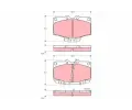 TRW Sada brzdovch destiek - kotouov brzda ‐ TRW GDB1133