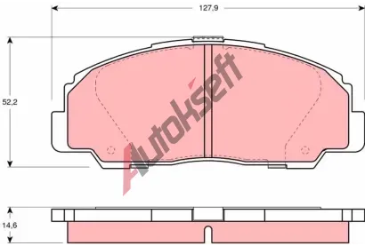 TRW Sada brzdovch destiek - kotouov brzda TRW GDB1135, GDB1135