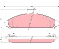TRW Sada brzdovch destiek - kotouov brzda ‐ TRW GDB1136