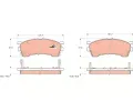 TRW Sada brzdovch destiek COTEC ‐ TRW GDB1139