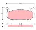 TRW Sada brzdovch destiek - kotouov brzda ‐ TRW GDB1140