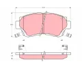 TRW Sada brzdovch destiek - kotouov brzda ‐ TRW GDB1142