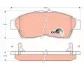 TRW Sada brzdovch destiek COTEC ‐ TRW GDB1143