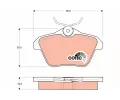 TRW Sada brzdovch destiek COTEC ‐ TRW GDB1147