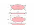 Sada brzdovch destiek TRW ‐ TRW GDB1157