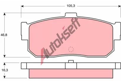 TRW Sada brzdových destiček - kotoučová brzda TRW GDB1172, GDB1172 TRW Sada brzdových destiček - kotoučová brzda TRW GDB1172, GDB1172